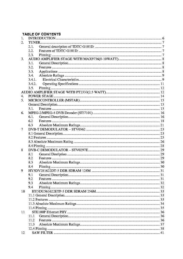 VESTEL 17MB37 SM service manual (2nd page)