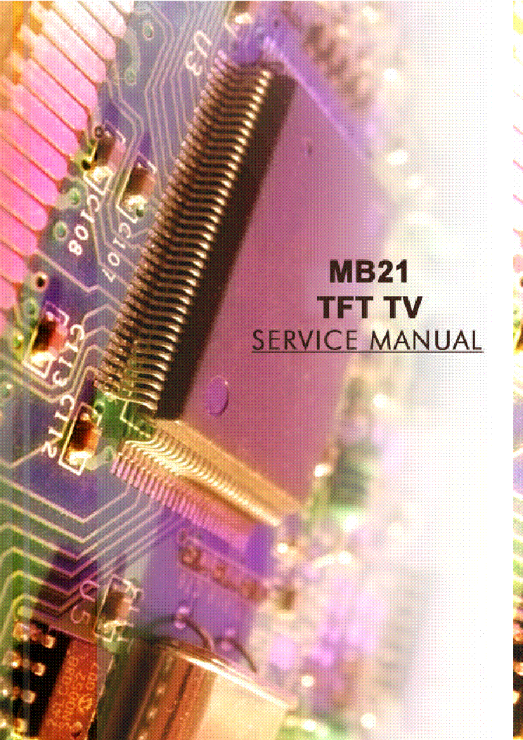 VESTEL TFT TV CHASSIS 17MB21 SM service manual (1st page)