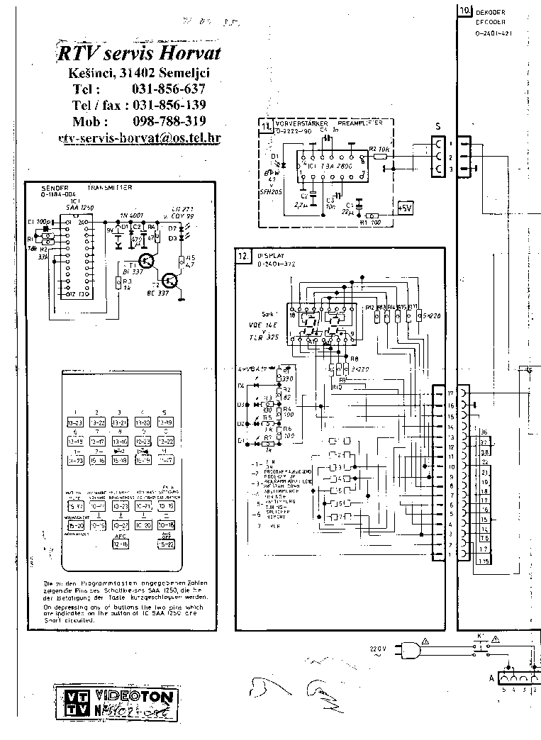 VIDEOTON TS 2626SP service manual
