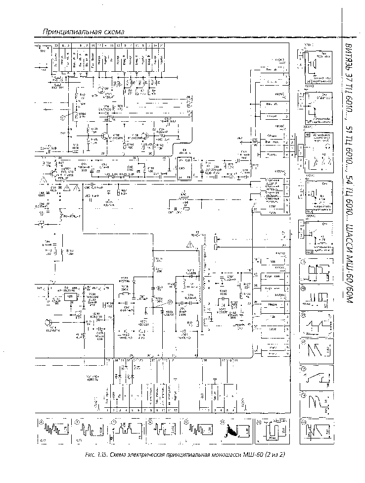 Витязь 54ТЦ6044-1 шасси МШ60-М схема