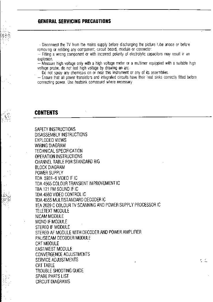 BEKO AT2 service manual (2nd page)