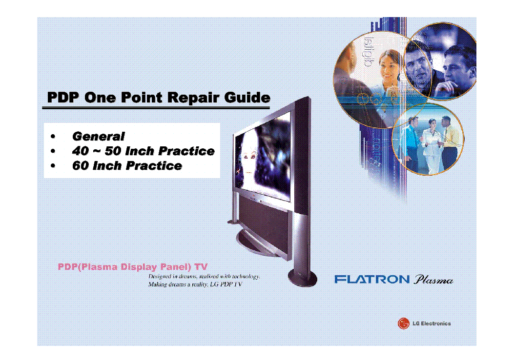 LG PDP-ONE-POINT-REPAIR-GUIDE service manual (1st page)
