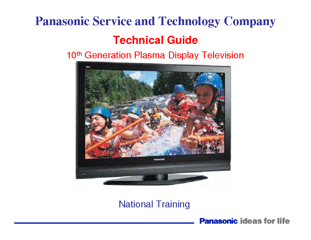 PANASONIC 10TH GENERATION PDP TRAINING service manual (1st page)