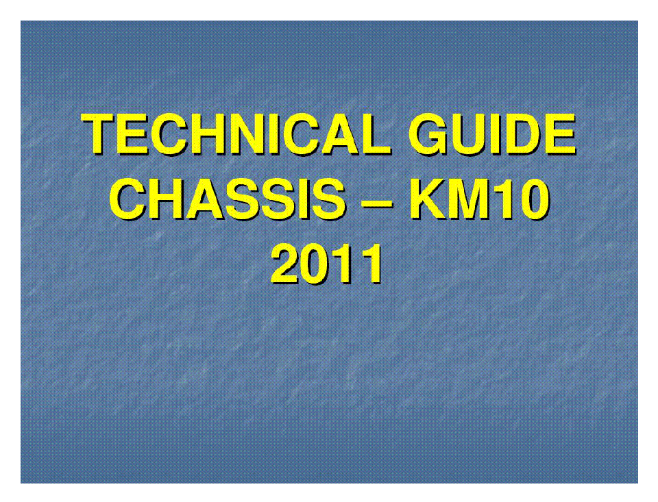 PANASONIC CHASSIS KM10 SEMINAR 2011 service manual (1st page)