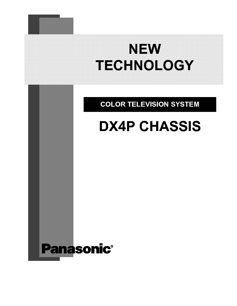 PANASONIC DX4P CHASSIS service manual (1st page)