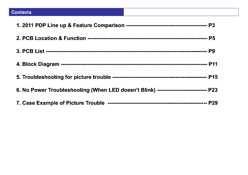 PANASONIC ITD1108105BE PDP-2011 TH-P42ST30S TH-P55ST30S VER.1.1 TROUBLESHOOTING service manual (2nd page)
