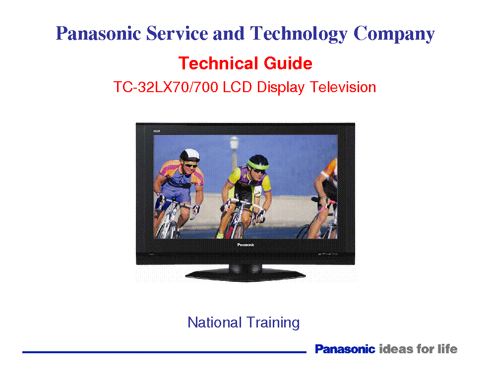 PANASONIC TC-32LX700 service manual (1st page)