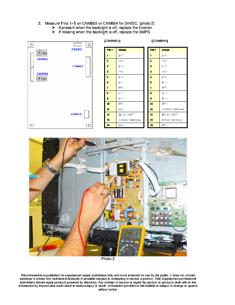 SAMSUNG ASC20090316001 LN37A550 BULLETIN service manual (2nd page)