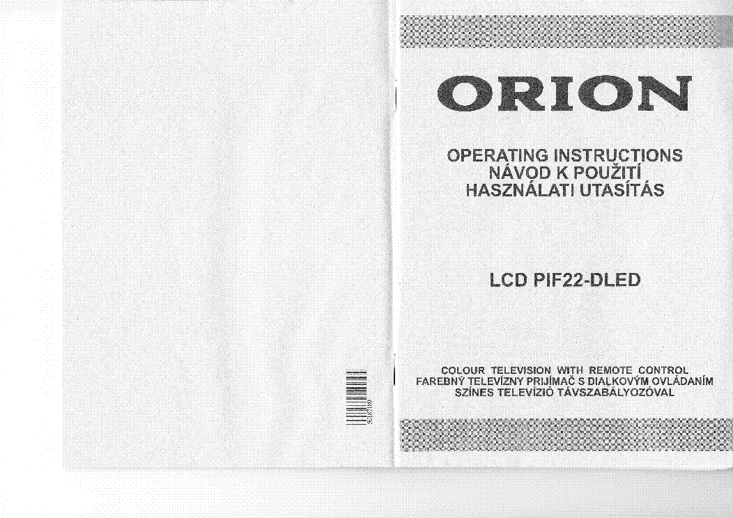 Orion t32dled service manual