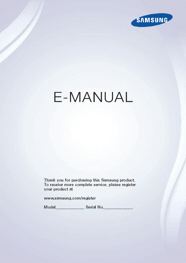 SAMSUNG UN65F6300 UN60F6300 UN50F6300 LED 6300, LED 4300 UN40F5500 USER MANUAL service manual (1st page)