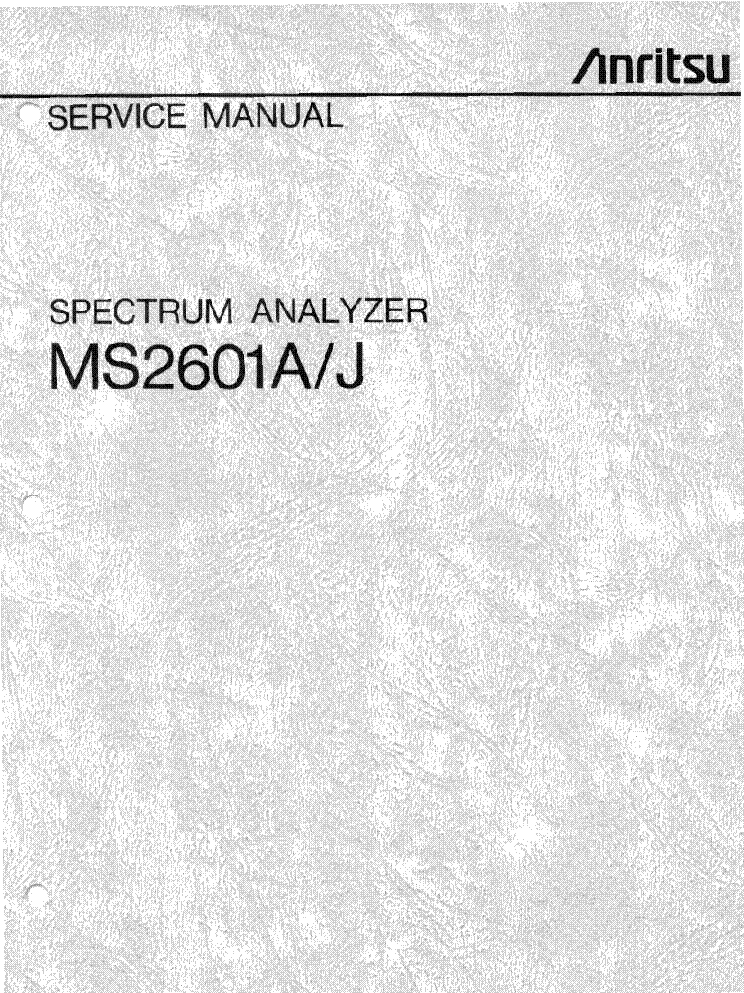 ANRITSU MH672A TRACK GENERATOR SM Service Manual download