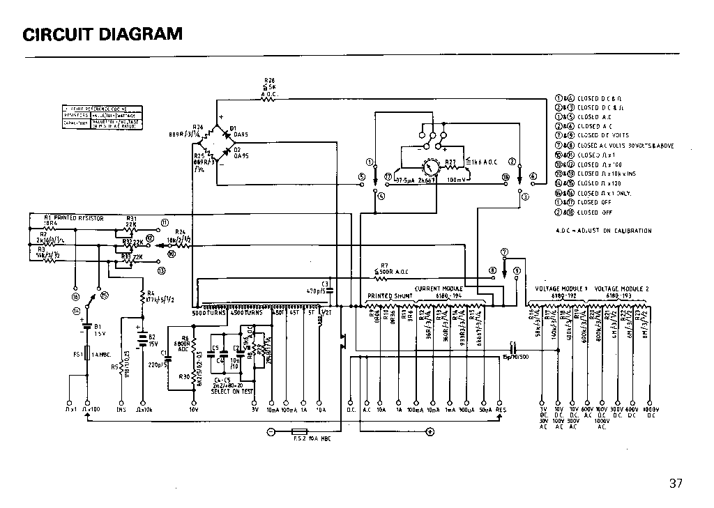 AVO-8 MK7 ANALOG-MM CRT2 SCH Service Manual download, schematics ...