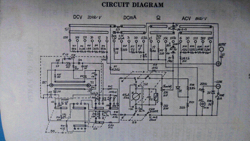 SANWA TX-301 HAM MULTITESTER SCH service manual