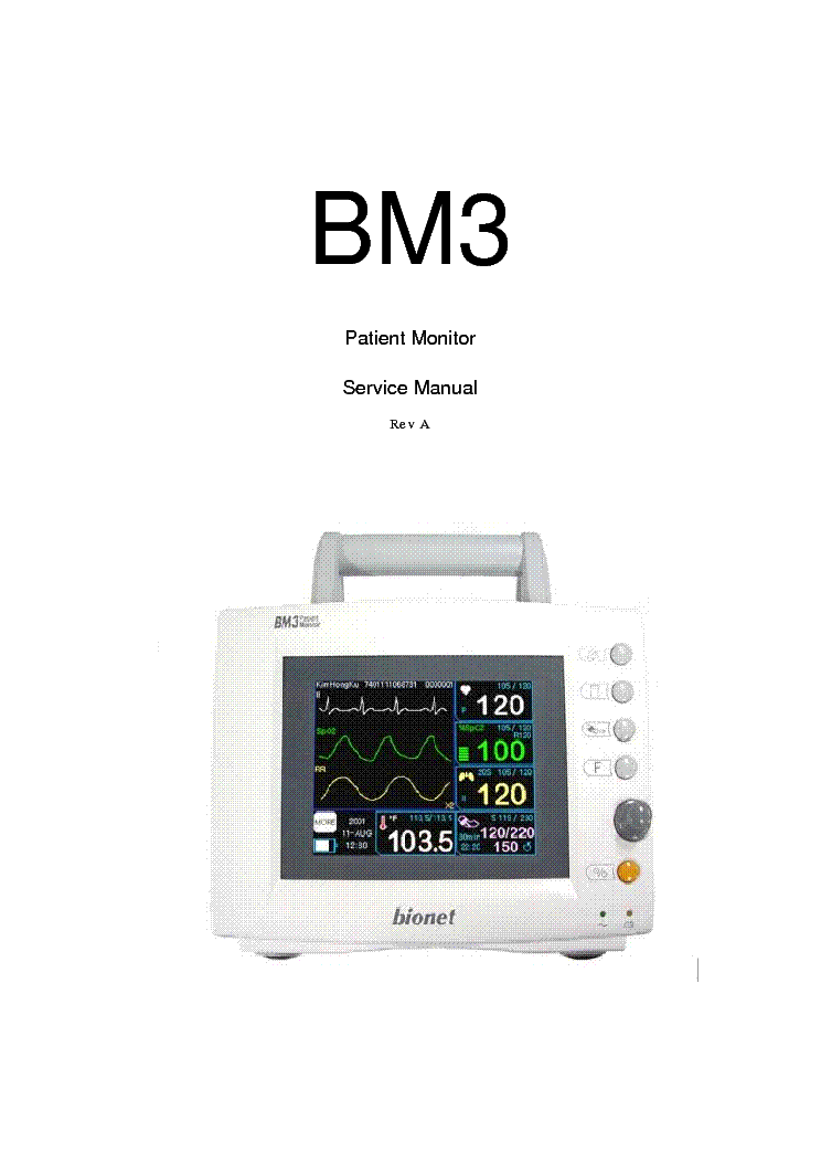 Monitor Bionet Bm3 Manual - Fasrcrew