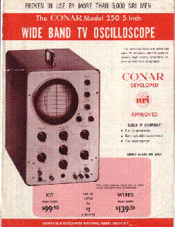 CONAR 250-R OSCILLOSCOPE FLYER SM service manual