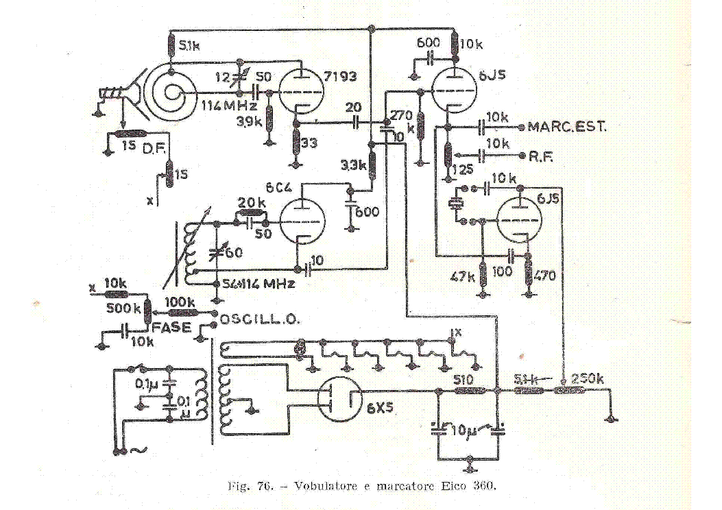 EICO 360 VOBULATOR SCH service manual