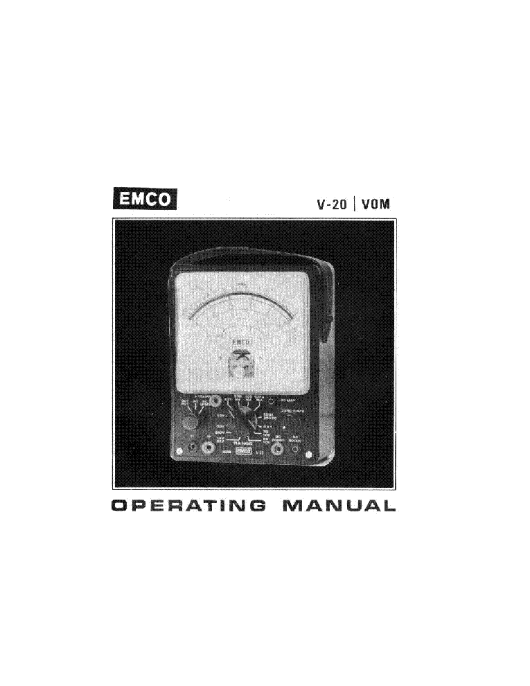 emc 215 tube tester reprint manual with tube data
