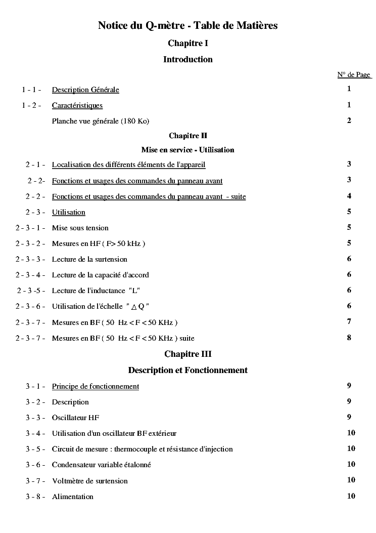 FERISOL M803A 50K-70MHZ Q-METER 1963 FR SM service manual
