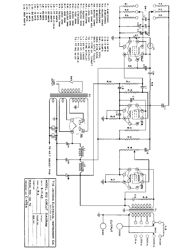 JACKSON 658 TUBE TESTER Service Manual download, schematics, eeprom Sns-Brigh10