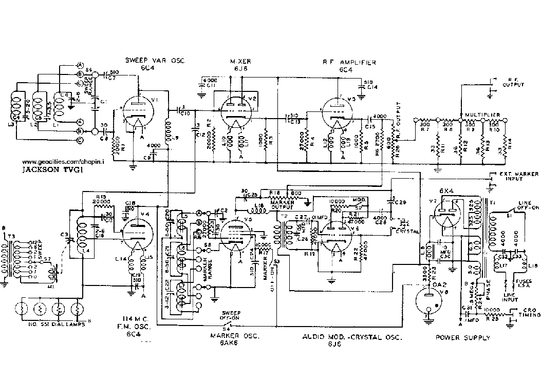 JACKSON TVG1 SIGNALGENERATOR Service Manual download, schematics ...