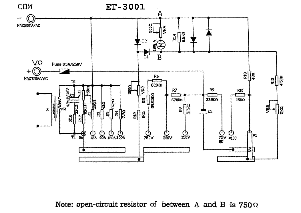 266 clamp meter схема