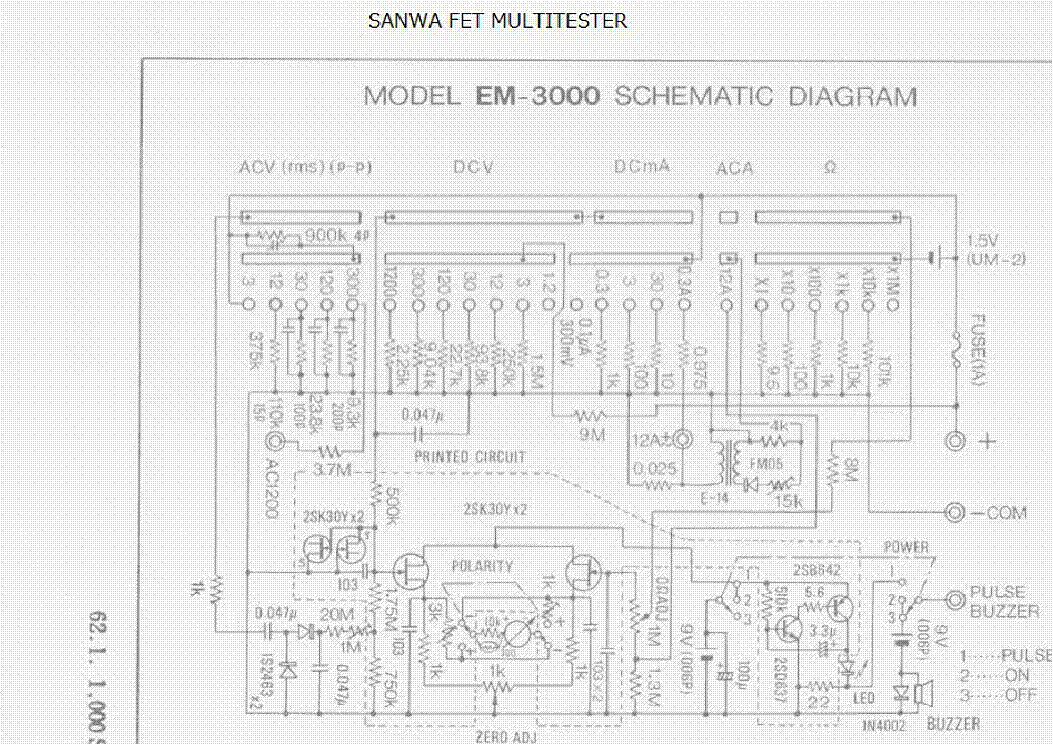 Тестер yx 1000a схема