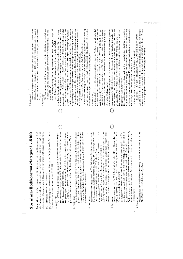 STEINLEIN P HK100 VALVE REGULATED POWER SUPPLY INVETOR SM service manual (2nd page)