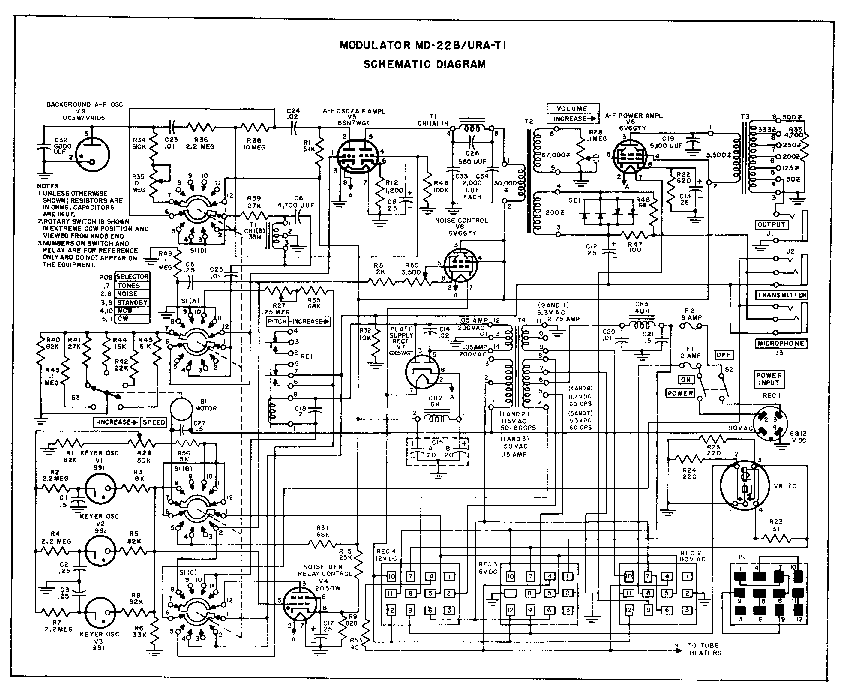 US-MILITARY MD-22B URA-T1 MODULATOR TRAINING GENERATOR SCH service manual