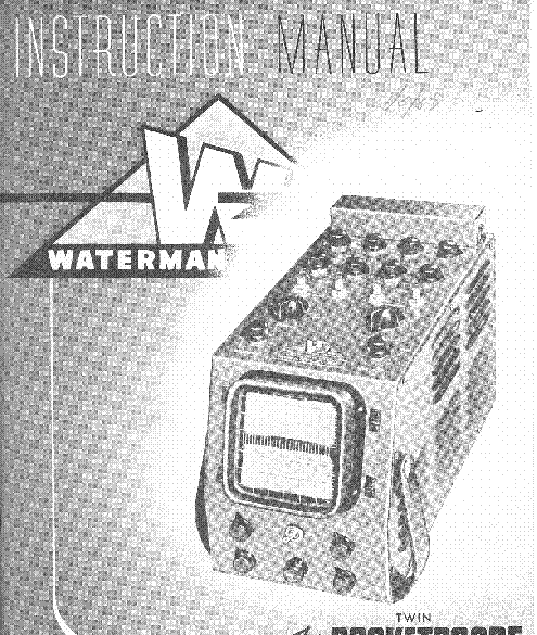 WATERMAN S-15-A TWIN POCKETSCOPE service manual