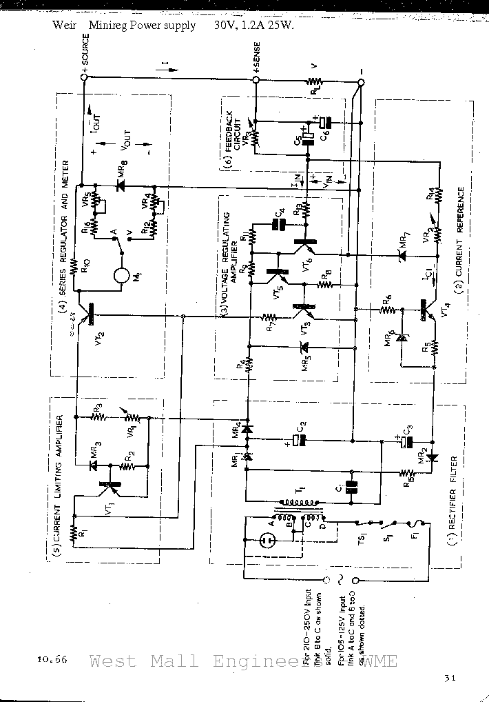 WEIER MINIREG 401 2 0-30V 1,2A POWER SUPPLY SM service manual (1st page)