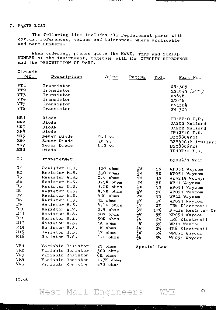 WEIER MINIREG 401 2 0-30V 1,2A POWER SUPPLY SM service manual (2nd page)