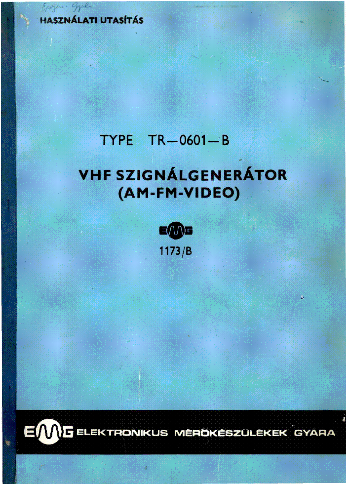 EMG 1173 B service manual