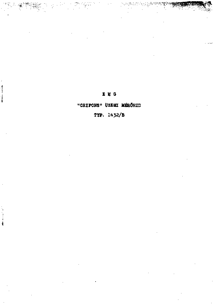 EMG 1432-B ORIPONS MEROHID service manual
