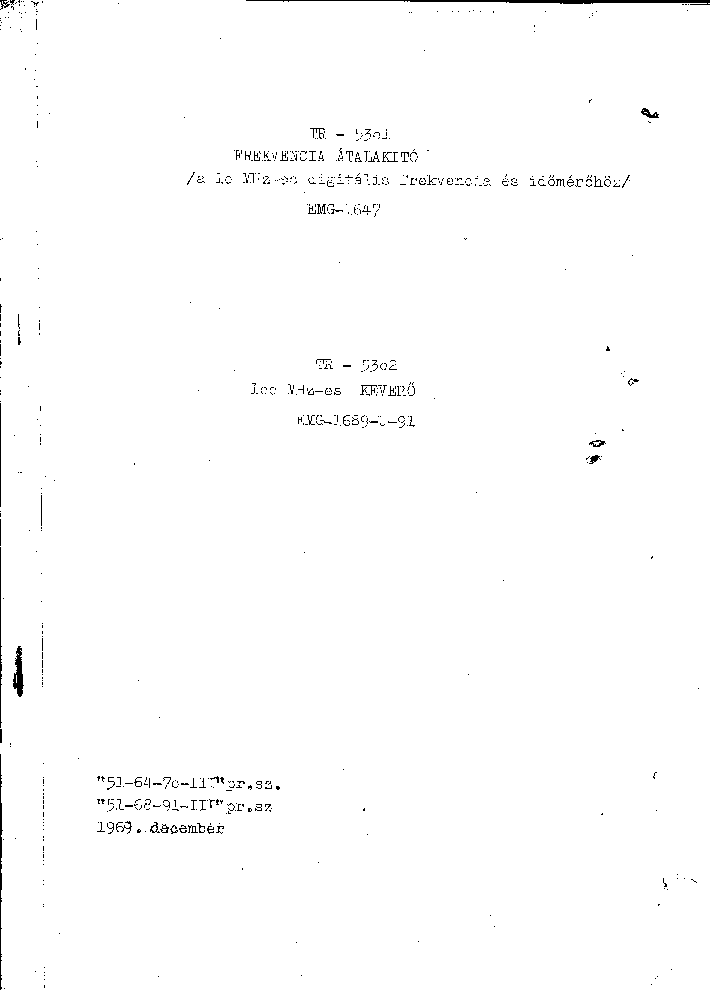 EMG 1689-U-91 TR-5302 EMG 1647 TR-5301 service manual