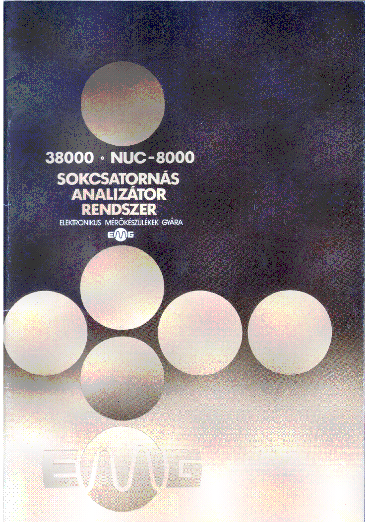 EMG 38000 ANALYSATOR service manual