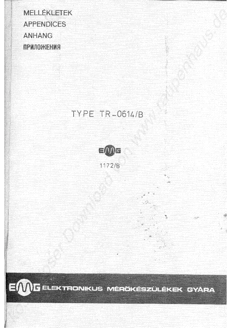 EMG TR-0614 1172B SCH service manual