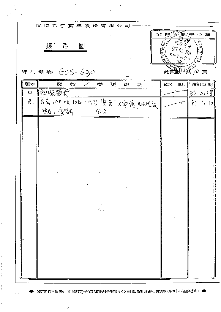 GW-INSTEK GOS-620 GOS-630 service manual (1st page)