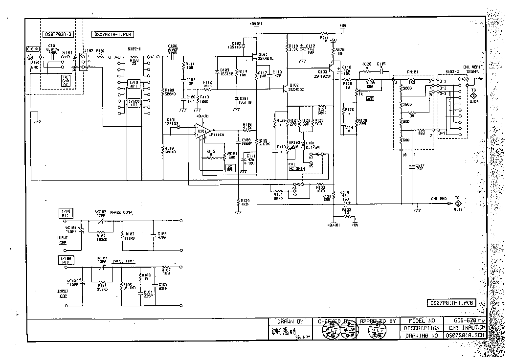 GW-INSTEK GOS-620 GOS-630 service manual (2nd page)