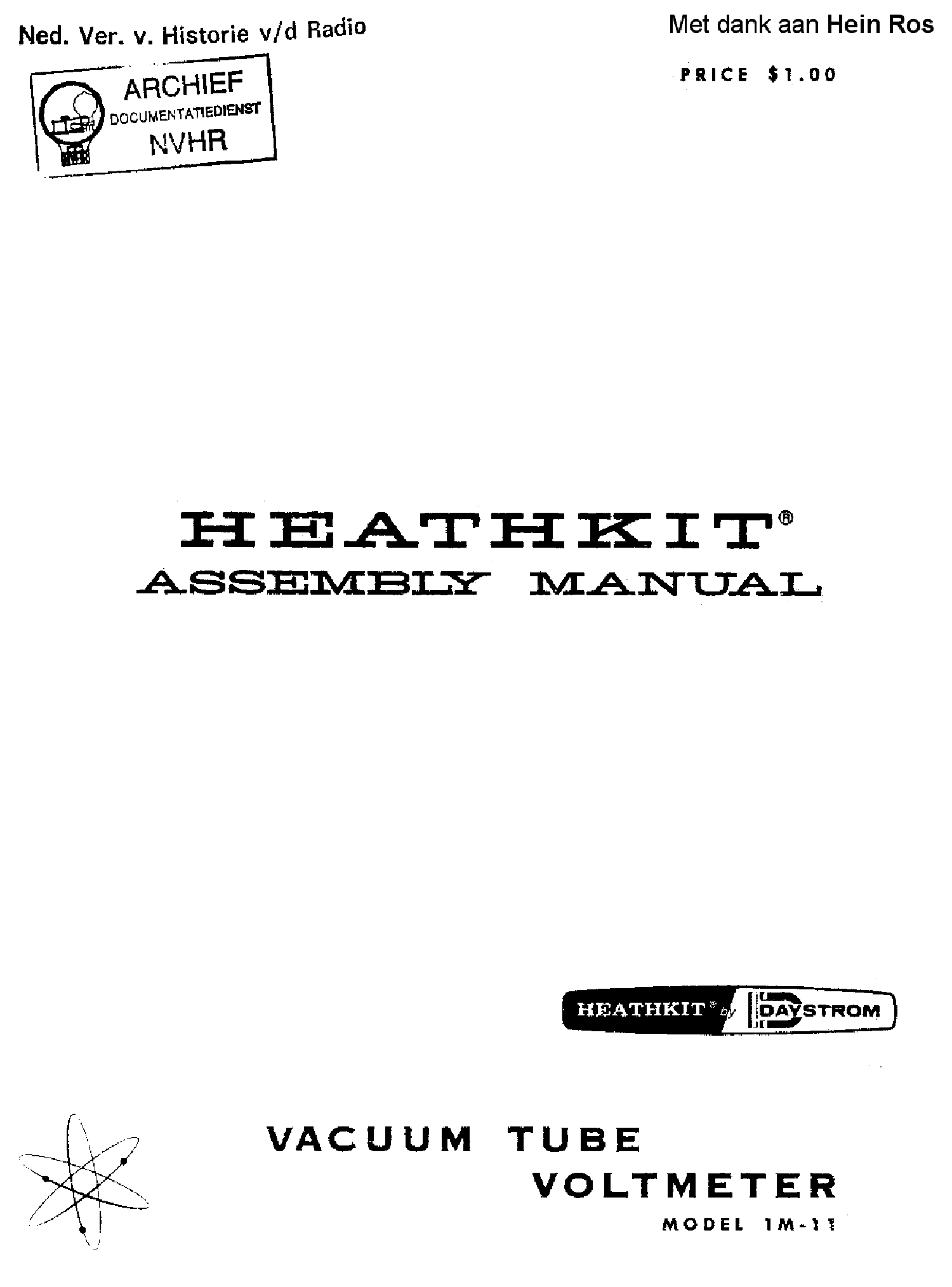 Illustration booklet mit Schematics für Heathkit IM-5258 