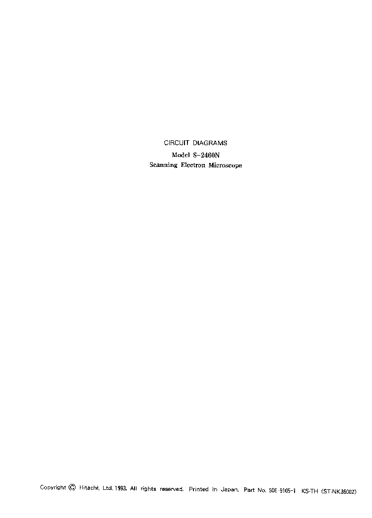 HITACHI S-2460N SM service manual