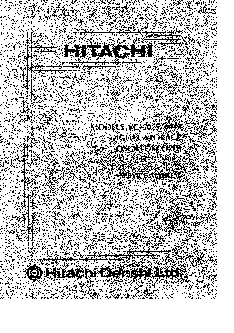 HITACHI VC-6025-6045-6525-6545 COMPLETE Service Manual download ...