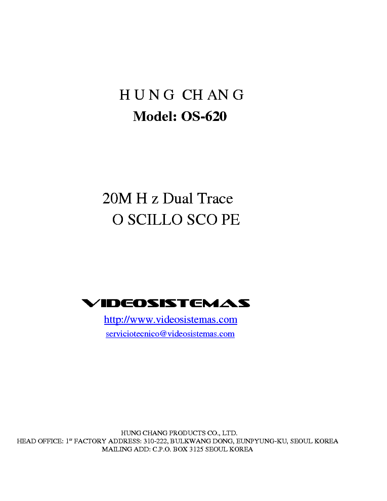 Hung Chang Oscilloscope Manual Pdf