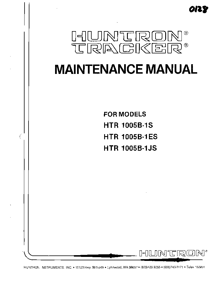 Huntron Tracker 200 Manual