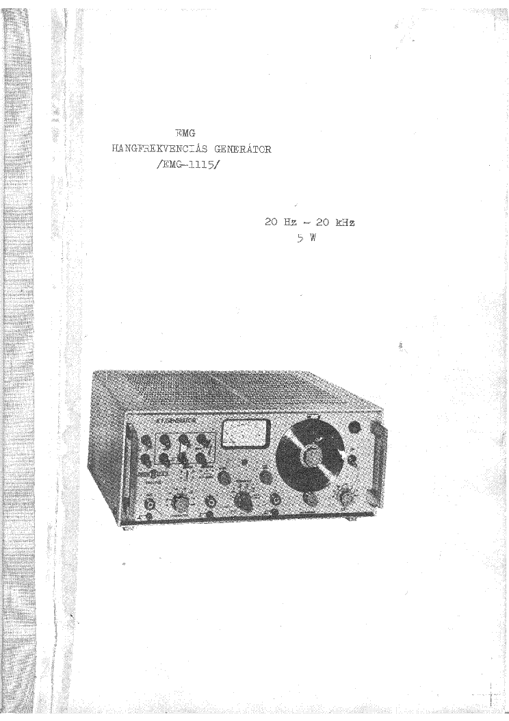 EMG 1115 SM Service Manual download, schematics, eeprom, repair info ...