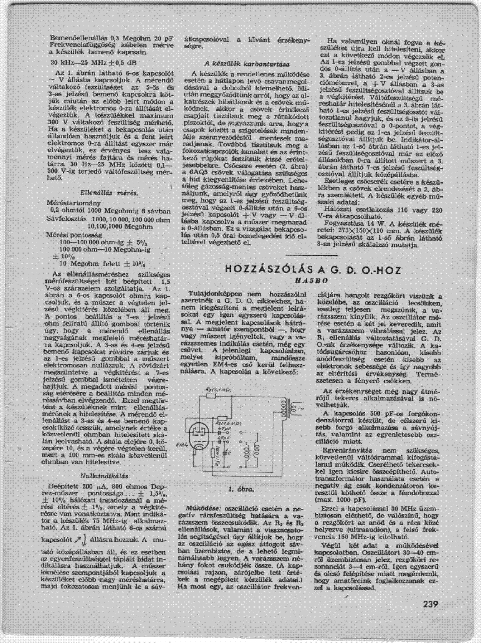 EMG 1341 ORIVOHM CSOVOLTMERO service manual