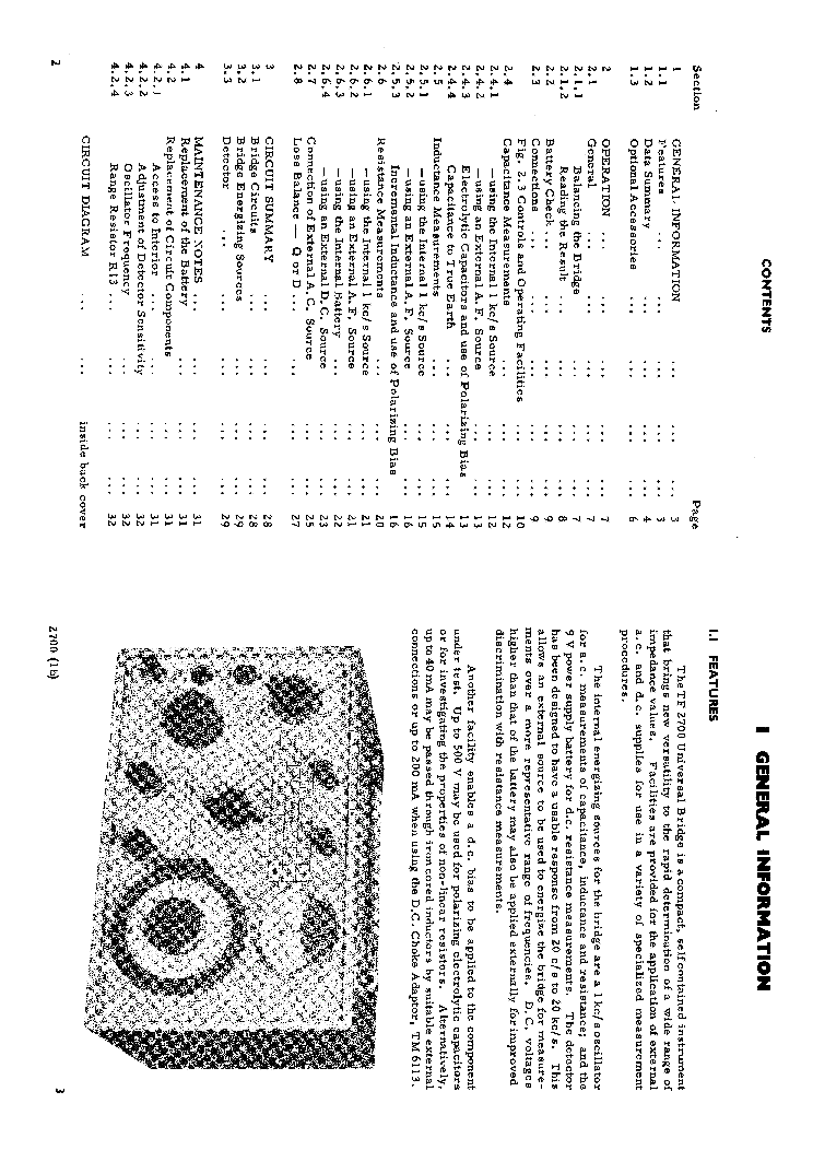 MARCONI TF-2700 UNIVERSAL BRIDGE 1966 SM service manual (2nd page)
