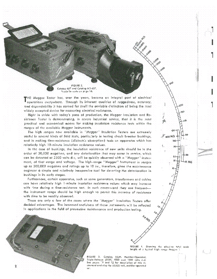 MEGGER 638 INSULATION TESTER Service Manual download, schematics