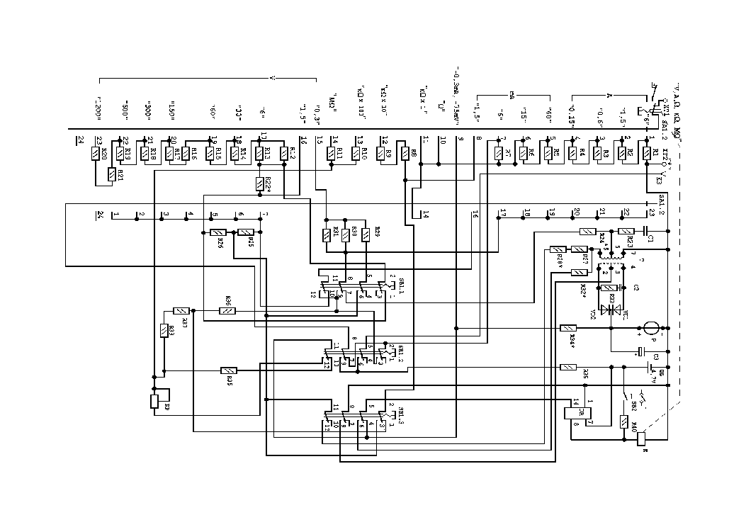 Мультиметр ц4352 схема