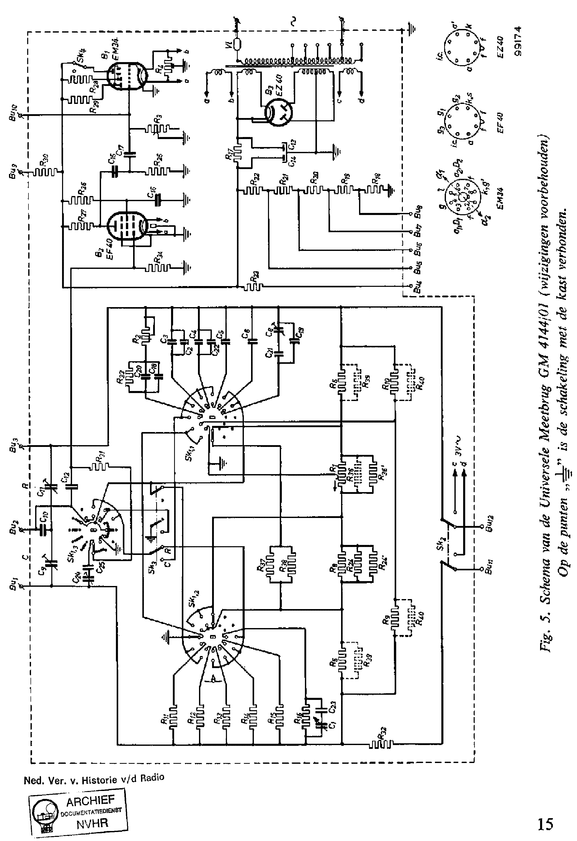 PHILIPS GM4144-01 PHILOSCOOP-II RC-BRIDGE SCH service manual
