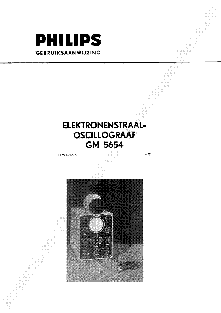 PHILIPS GM5654 SZKOP 1954 SM service manual (2nd page)